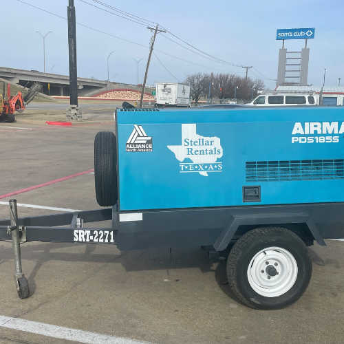 An Alliance generator in the Stellar Rentals Texas parking lot.