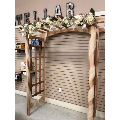 Natural Wood Wedding Arch