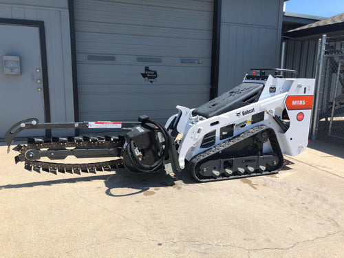 Mini Track Skid Steer with 36 Trenching Attachment