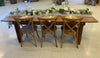 8' Farm Tables with folding legs