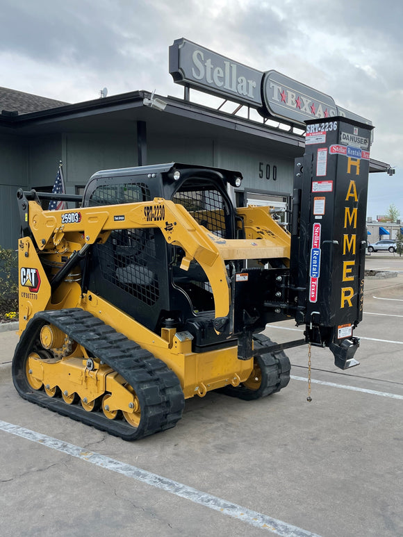 Post Driver Attachment for Skid Steer
